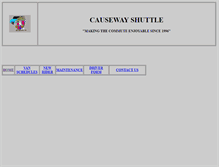 Tablet Screenshot of causewayshuttle.com